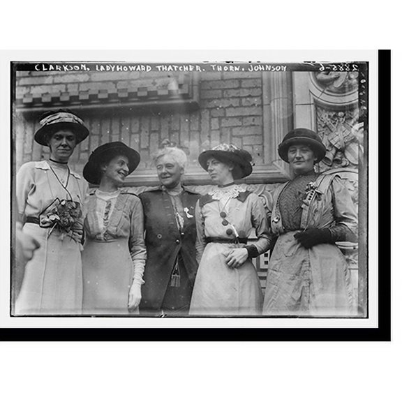 Historic Print, Clarkson - Lady Howard - Thatcher - Thorn and Johnson, 16" x 20"