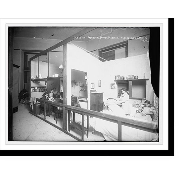 Historic Print, Class in Practical Housekeeping (Congestion exhibit), 18" x 24"