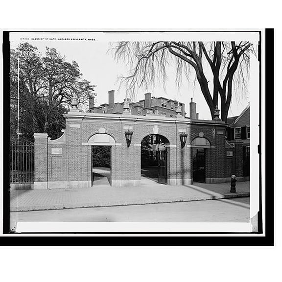 Historic Print, Class of '57 Gate, Harvard University, Mass., 18" x 24"