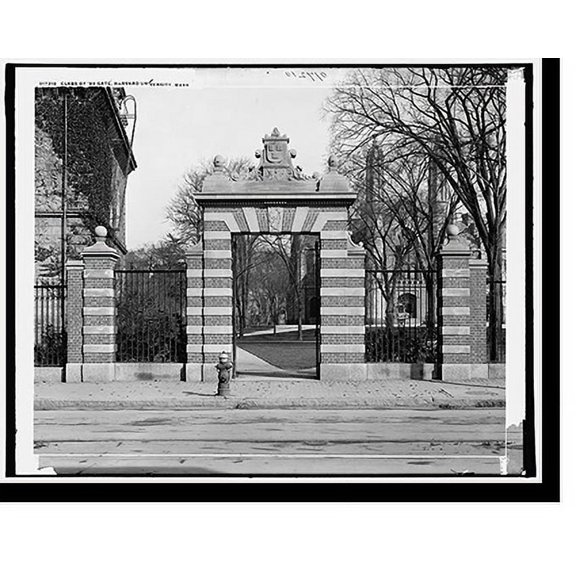 Historic Print, Class of '89 Gate, Harvard University, Mass., 18" x 24"