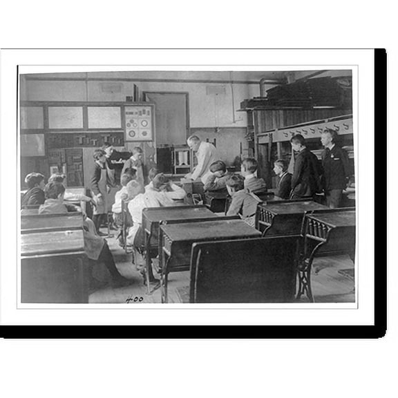 Historic Print, [Classroom scenes in Washington, D.C., public schools - carpentry class], 18" x 24"