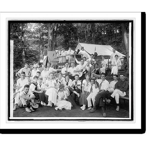 Historic Print, Classy Camp group, 1915 - 2, 16" x 20"
