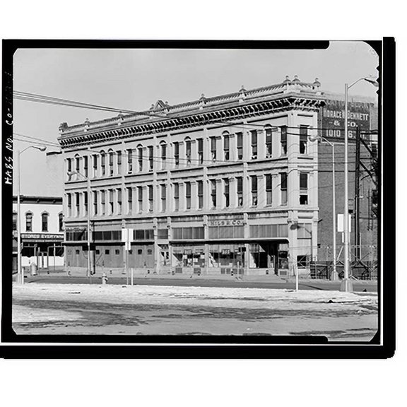 Historic Print, Clayton Block, Lawrence & Seventeenth Streets, Denver, Denver County, CO, 16" x 20"