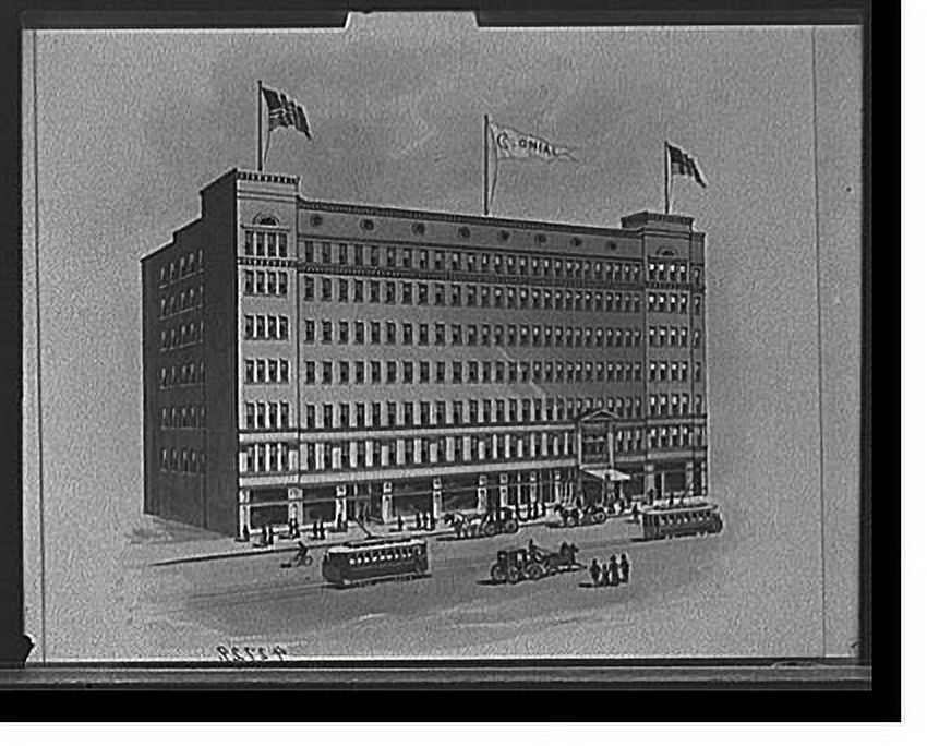 Historic Print, [Cleveland, Ohio, Colonial Hotel], 16" x 20"
