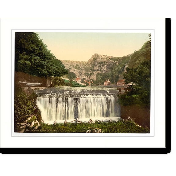 Historic Print, Cliffs Hotel Cheddar England, 16" x 20"