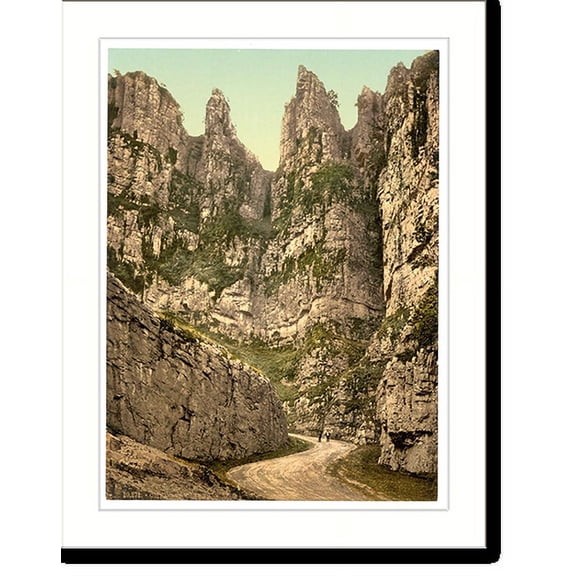 Historic Print, Cliffs I Cheddar England, 18" x 24"