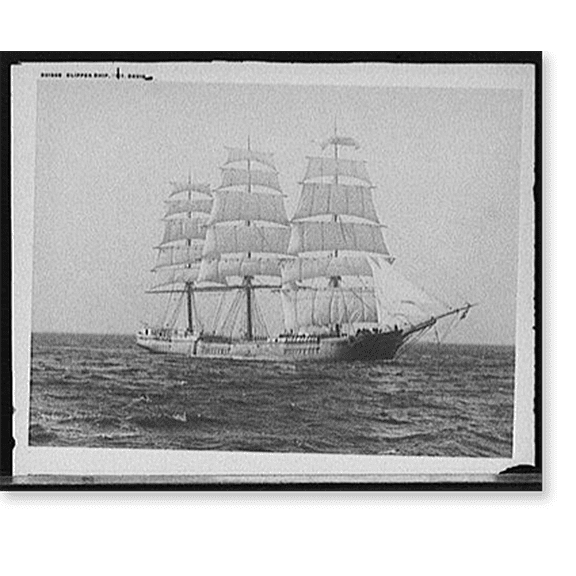 Historic Print, Clipper ship St. David, 16" x 20"