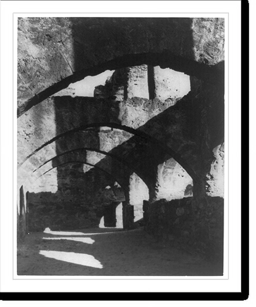 Historic Print, Cloisters of San Jose Mission, 16" x 20"