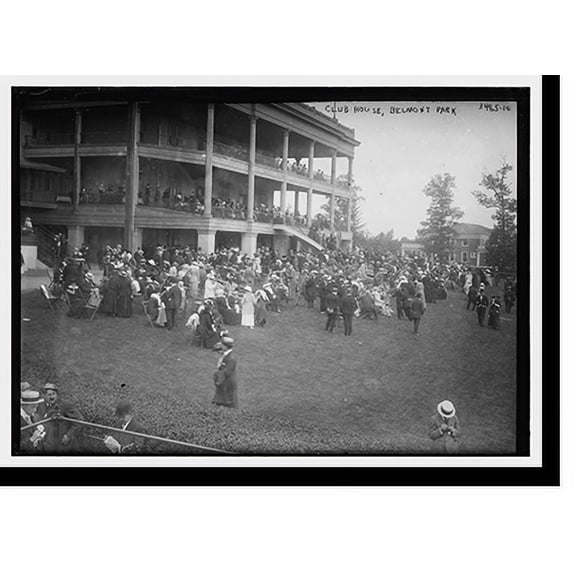 Historic Print, Club House, Belmont Park, 18" x 24"