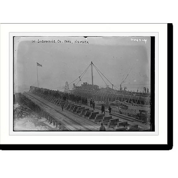 Historic Print, Co. Shipyd., Newark - 2, 16" x 20"