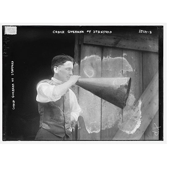 Historic Print, Coach Guerna of Stanford, 16" x 20"