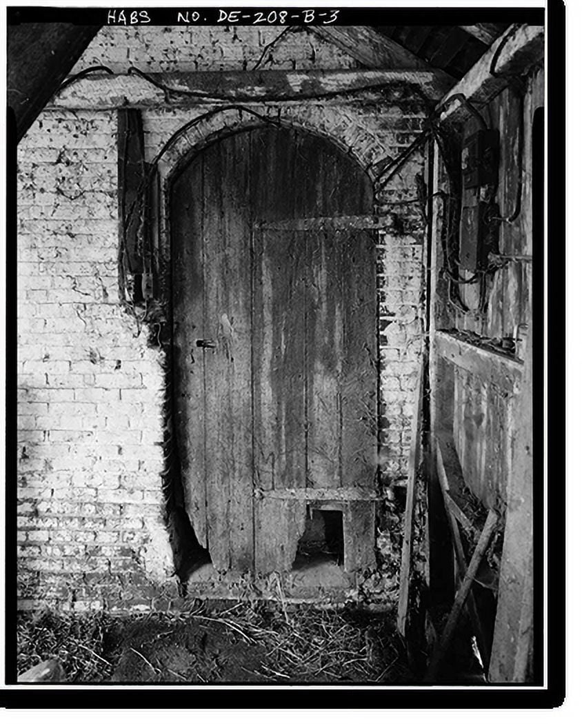 Historic Print, Cochran Grange, Bank Barn, U.S. Route 301, West of