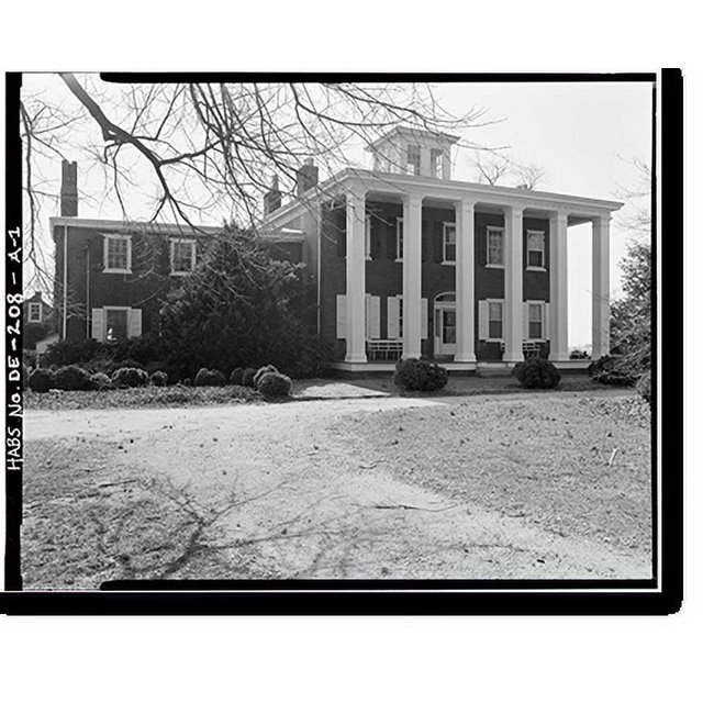 Historic Print, Cochran Grange, Main House, U.S. Route 301, West of