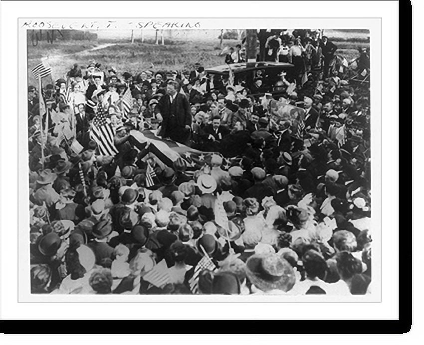 Historic Print, Col. [Theodore] Roosevelt on his tour thru New Jersey