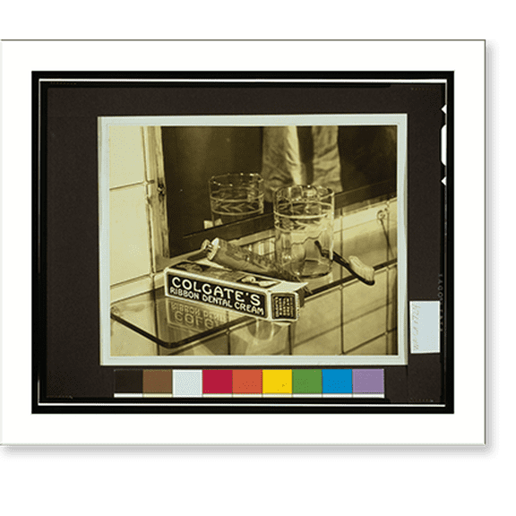 Historic Print, Colgate's Ribbon Dental Cream.Rob't. Waida, 1922., 18" x 24"
