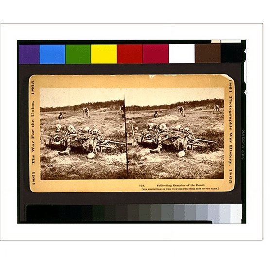 Historic Print, Collecting remains of the dead - 3, 16" x 20"