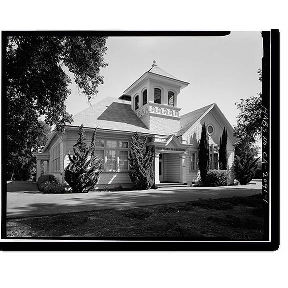 Historic Print, Collins School, 20441 Homestead Avenue, Cupertino, Santa Clara County, CA, 16" x 20"