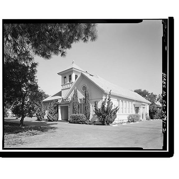 Historic Print, Collins School, 20441 Homestead Avenue, Cupertino, Santa Clara County, CA - 2, 16" x 20"