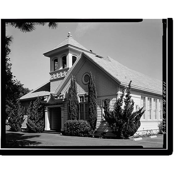 Historic Print, Collins School, 20441 Homestead Avenue, Cupertino, Santa Clara County, CA - 6, 16" x 20"