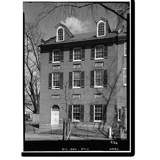 Historic Print, Colonel John Cox House, 3339 N Street, Northwest