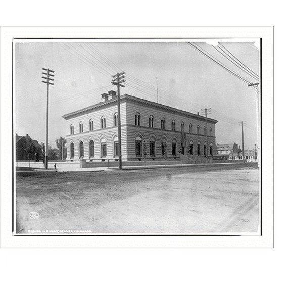 Historic Print, Colorado - Denver. U.S. Mint; full, exterior, 16" x 20"