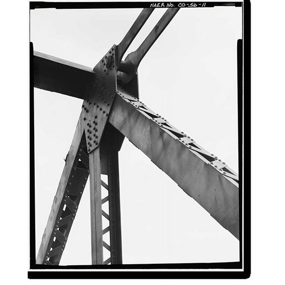 Historic Print, Colorado & Southern Railway Denver Roundhouse Complex, Seventh Street, East of South Platte River, Denver, Denver County, CO - 11, 16" x 20"