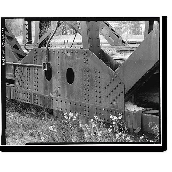 Historic Print, Colorado & Southern Railway Denver Roundhouse Complex, Seventh Street, East of South Platte River, Denver, Denver County, CO - 13, 16" x 20"