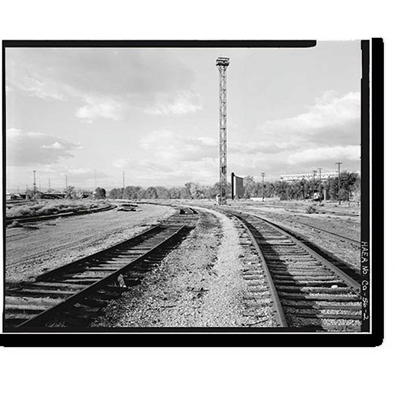 Historic Print, Colorado & Southern Railway Denver Roundhouse Complex, Seventh Street, East of South Platte River, Denver, Denver County, CO - 2, 18" x 24"