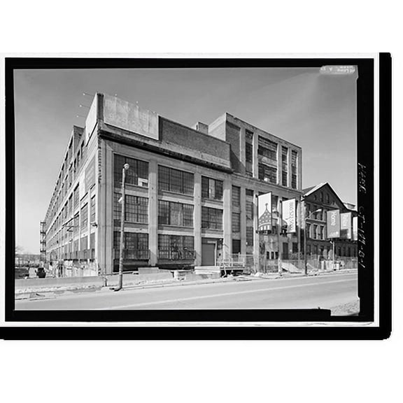 Historic Print, Colt Fire Arms Company, South Armory Building, 36-150 Huyshope Avenue, 17-170 Van Dyke Avenue, 49, Hartford, Hartford County, CT, 18" x 24"