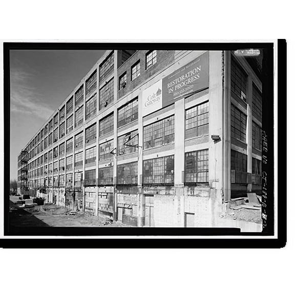Historic Print, Colt Fire Arms Company, South Armory Building, 36-150 Huyshope Avenue, 17-170 Van Dyke Avenue, 49, Hartford, Hartford County, CT - 2, 18" x 24"
