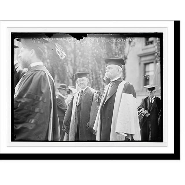 Historic Print, Columbia University commencement Dr. White, GA., Prof