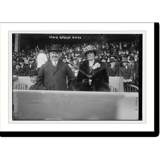Historic Print, Com'r Enright & wife, 16" x 20"