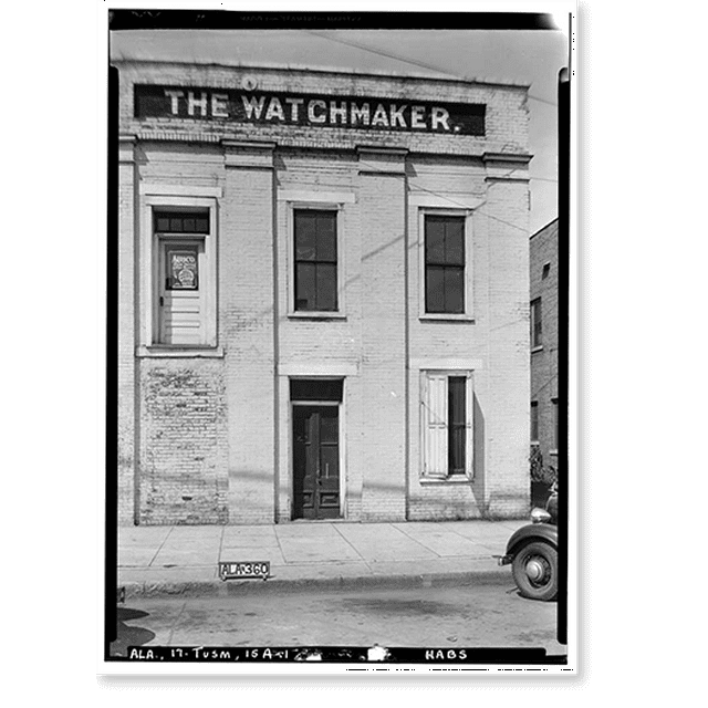 Historic Print, Commercial Row, Fifth Street, Tuscumbia, Colbert County