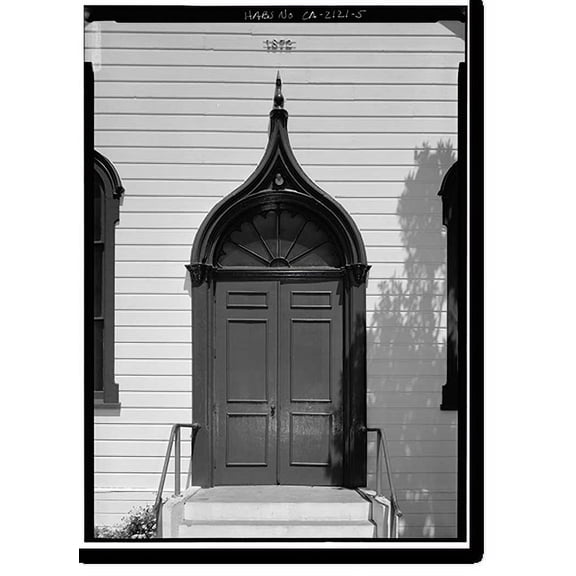 Historic Print, Community Methodist Church, Johnston & Miramontes Streets, Half Moon Bay, San Mateo County, CA - 4, 18" x 24"