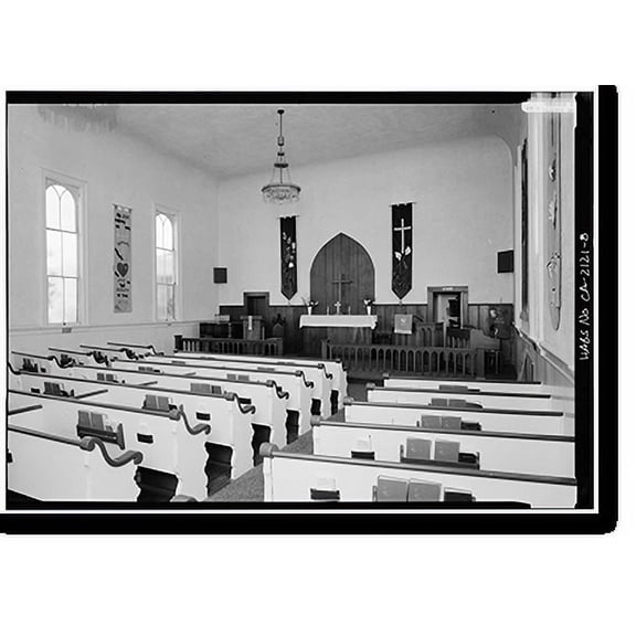 Historic Print, Community Methodist Church, Johnston & Miramontes Streets, Half Moon Bay, San Mateo County, CA - 7, 18" x 24"