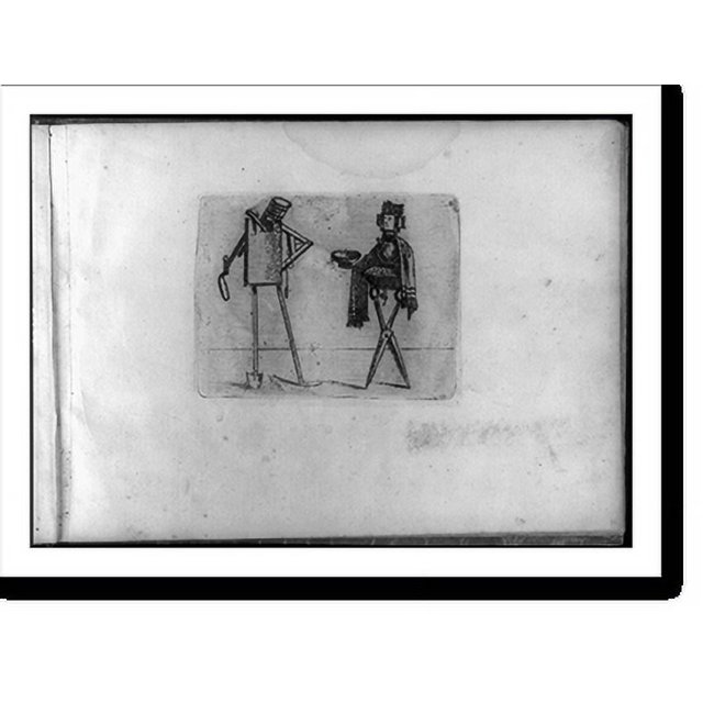 Historic Print, figures in cubist and surrealistic style