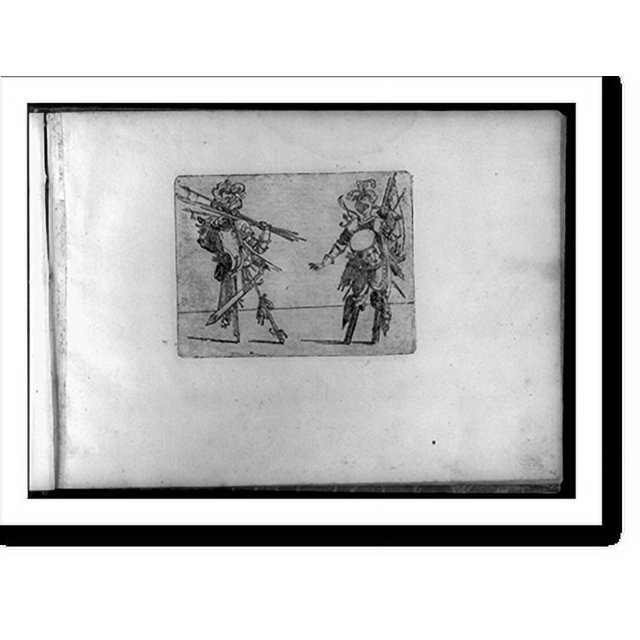 Historic Print, figures in cubist and surrealistic style