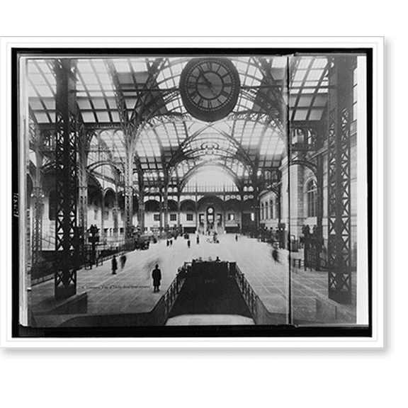 Historic Print, Concourse. view of Thirty-third Street entrance, 18" x 24"