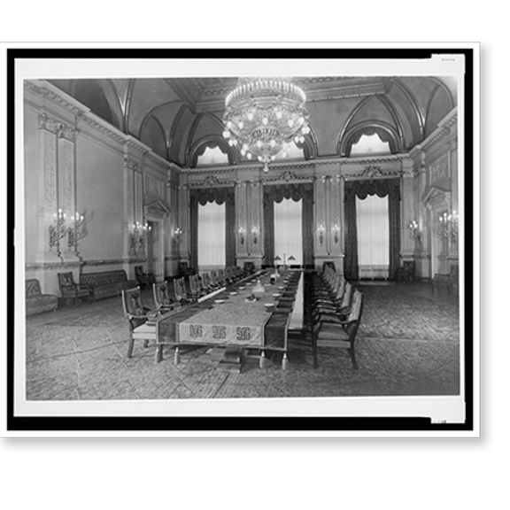 Historic Print, [Conference table in the Cabinet Room, Reichs Chancellery, Berlin, Germany] - 2, 16" x 20"