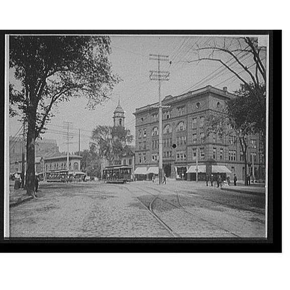 Historic Print, Congress Square, Portland, Me., 18" x 24"
