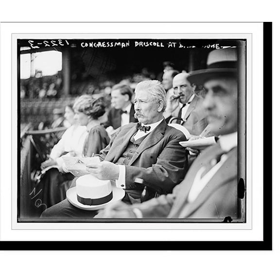 Historic Print, Congressman Driscoll at Bowladrome, 18" x 24"