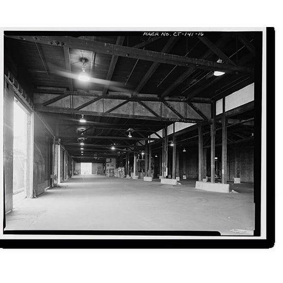 Historic Print, Connecticut State Pier, State Pier Road at Thames River, New London, New London County, CT - 16, 16" x 20"