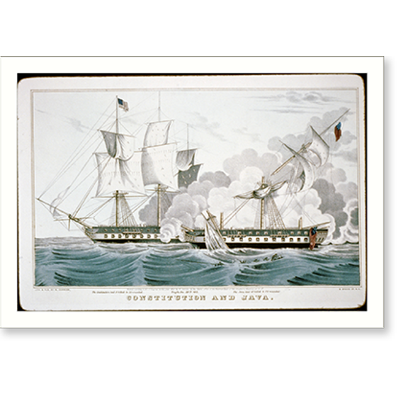 Historic Print, Constitution and Java, 18" x 24"