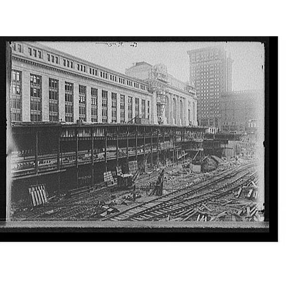 Historic Print, [Construction, Grand Central Terminal, New York, N.Y.], 18" x 24"