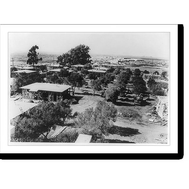 Historic Print, [Construction of a housing project, Linda Vista, San