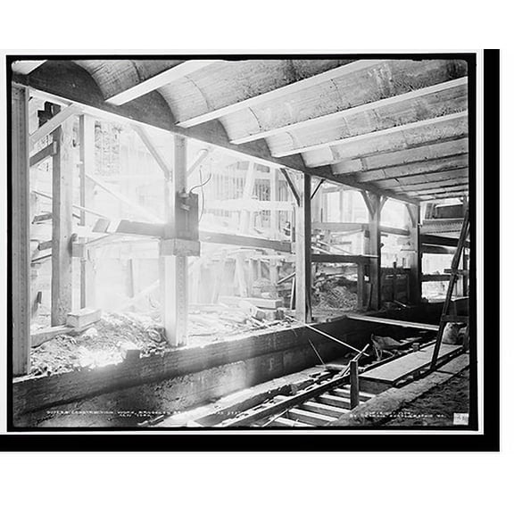 Historic Print, Construction work, Brooklyn Bridge subway station, New York - 2, 18" x 24"