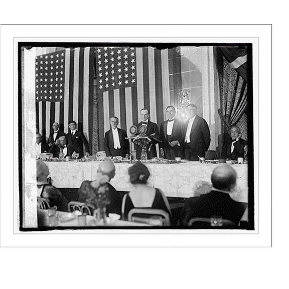 Historic Print, Coolidge at Golden Rule Dinner at Willard Hotel, 10/24/24, 18" x 24"