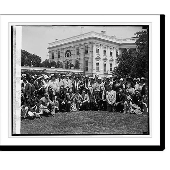 Historic Print, Coolidge & recipients of Amer. Youth & Teacher Awards, [6/29/26], 18" x 24"