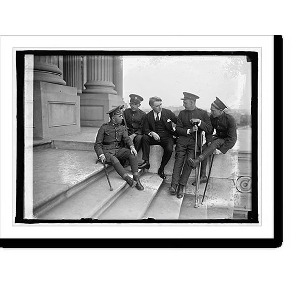 Historic Print, Copeland & wounded men, 5/6/24, 16" x 20"