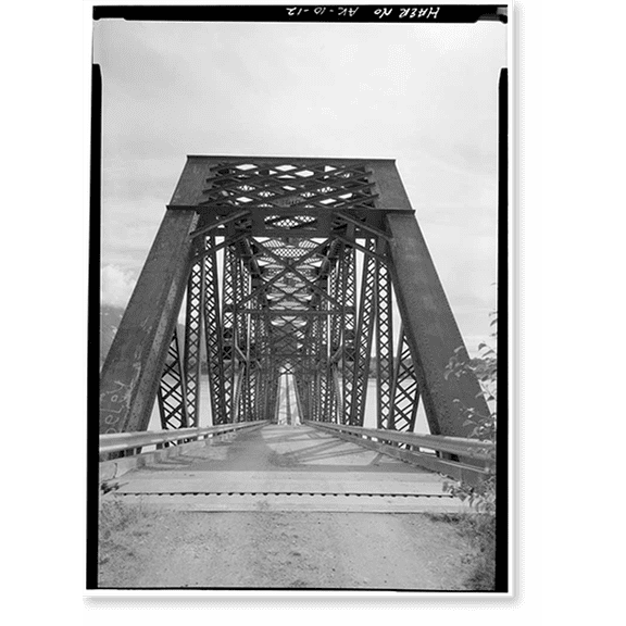Historic Print, Copper River & Northwest Railroad, Million Dollar Bridge, Spanning Copper River at Miles Glacier, Cordova vicinity, Valdez-Cordova Census Area, AK - 12, 18" x 24"